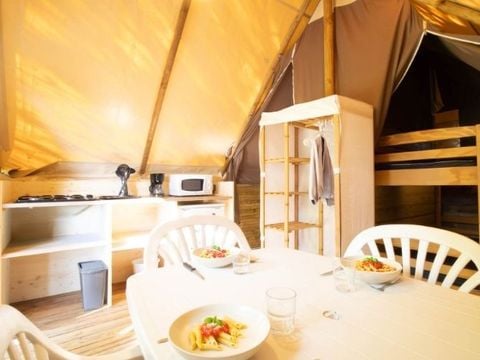 Tente en toile et en bois 4 personnes - Lodge - PINSON