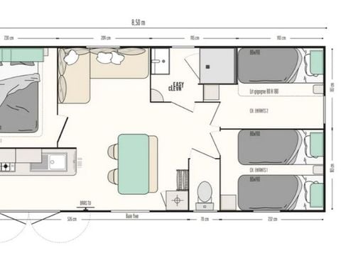 Mobilhome 4 personnes - HERON****