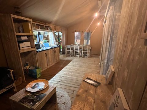 Tente en toile et en bois 5 personnes - Luxury Lodge