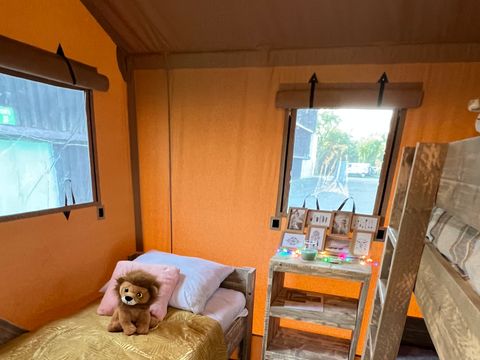 TENTE TOILE ET BOIS 5 personnes - Luxury Lodge