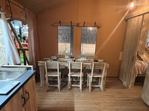 TENTE TOILE ET BOIS 5 personnes - Luxury Lodge