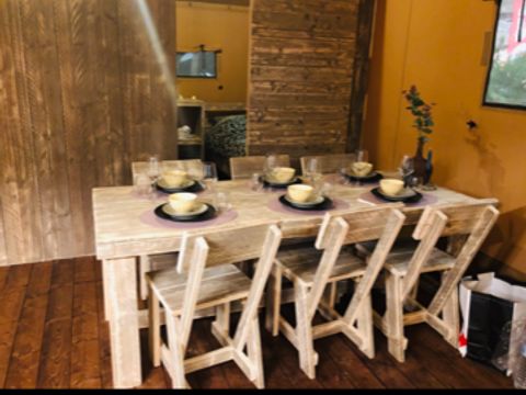 Tente en toile et en bois 5 personnes - Luxury Lodge