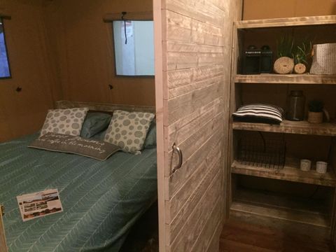 Tente en toile et en bois 5 personnes - Lodge Woody 38