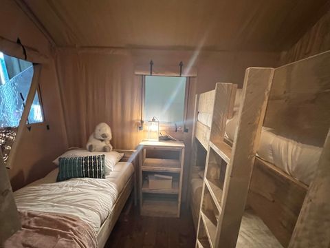 Tente en toile et en bois 5 personnes - Lodge Woody 38
