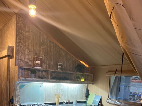 Tente en toile et en bois 2 personnes - Lodge Woody 27
