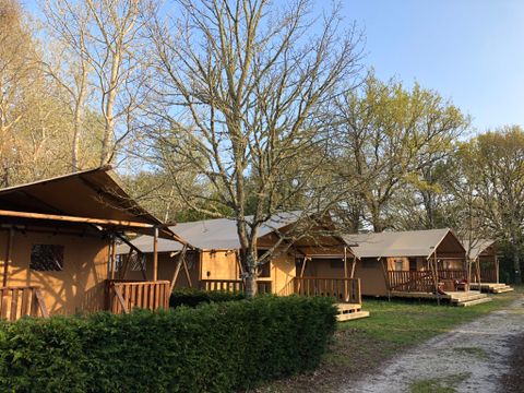 Tente en toile et en bois 4 personnes - Lodge Woody 27