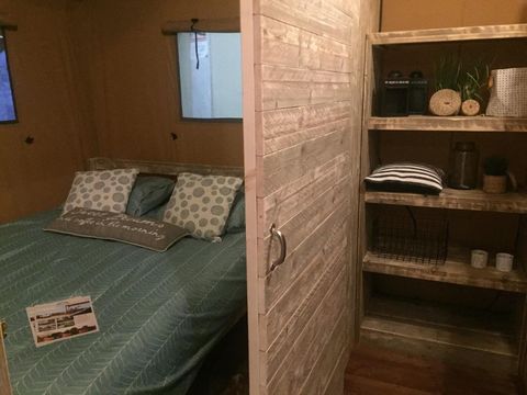 Tente en toile et en bois 4 personnes - Lodge Woody 27