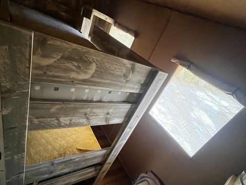 Tente en toile et en bois 4 personnes - Lodge Woody 27
