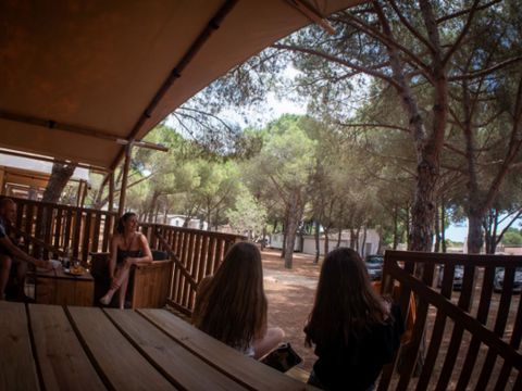 TENTE TOILE ET BOIS 4 personnes - Lodge