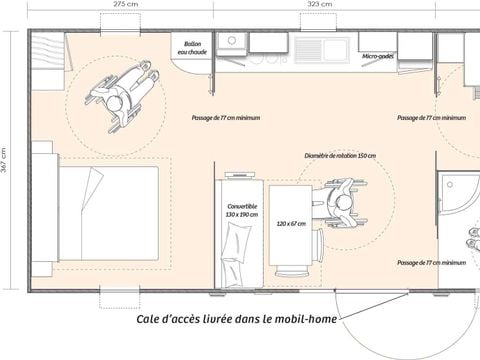 MOBILHOME 4 personnes - Life 4 P Clim - PMR