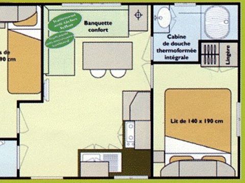 MOBILHOME 4 personnes - Bornéo