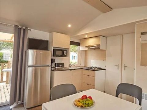 MOBILHOME 6 personnes - Comfort | 3 Ch. | 6 Pers. | Terrasse surélevée | Clim.