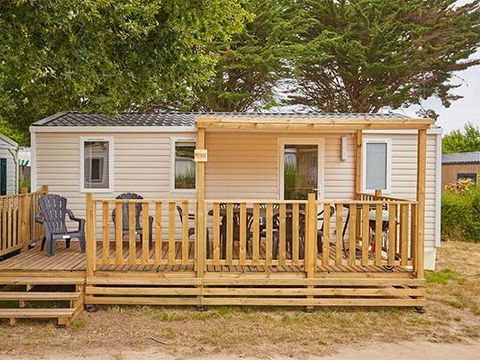 Mobilhome 6 personnes - Classique | 3 Ch. | 6 Pers. | Terrasse surélevée | 1 SDB