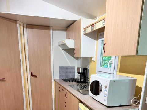 Mobilhome 3 personnes - Mobil-home Standard 23.4m² 2 chambres + terrasse couverte 10m² - TV 1/3 pers