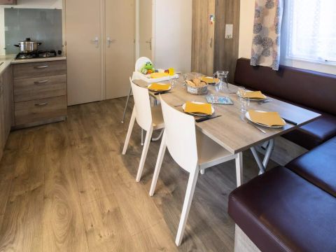 MOBILHOME 6 personnes - Mobil Home Cosy Kids 4 Pièces 6 Personnes + TV