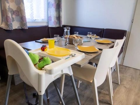 MOBILHOME 6 personnes - Mobil Home Cosy Kids 4 Pièces 6 Personnes + TV
