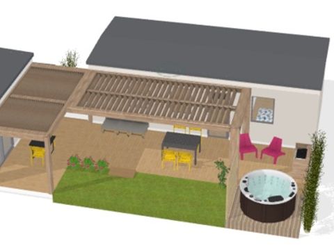 MOBILHOME 6 personnes - COTTAGE LUXE LA TRIBU 3ch - SPA