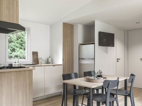 Mobilhome 8 personnes - Cottage Privilège climatisé - 4 chambres - 2 salles de bain