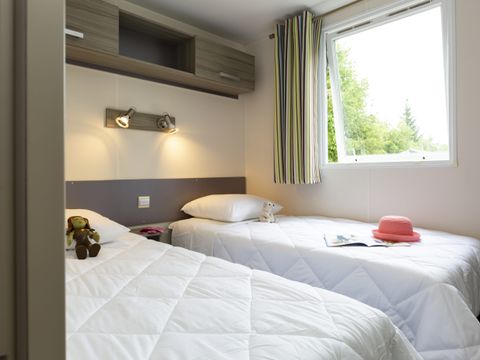 MOBILHOME 6 personnes - Premium 40m² - 3 chambres - terrasse couverte - TV + lave-vaisselle + draps + serviettes