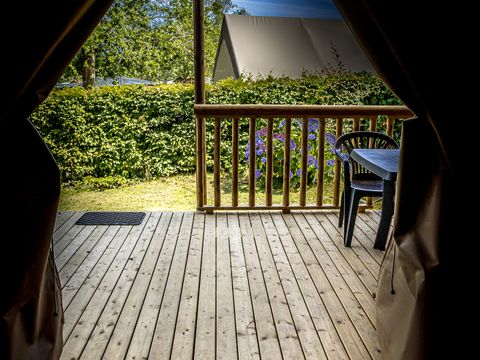 TENTE 4 personnes - Tente Lodge JUNGLE 26m² 2 chambres + terrasse