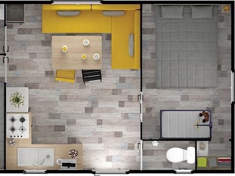 MOBILHOME 4 personnes - EVASION Confort 27m² - 2 chambres / Terrasse couverte