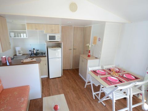 MOBILHOME 4 personnes - Mobilhome IROISE Standard 25.5m² - 2 chambres / terrasse intégrée semi-couverte + TV 4 pers