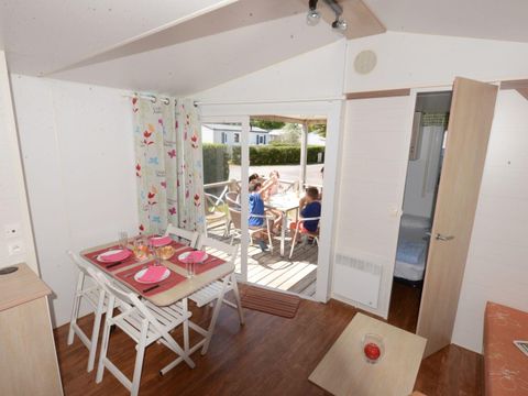 MOBILHOME 4 personnes - Mobilhome IROISE Standard 25.5m² - 2 chambres / terrasse intégrée semi-couverte + TV 4 pers