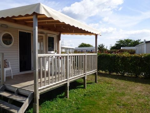 MOBILHOME 2 personnes - Mobilhome OUESSANT Confort 18m² - 1 chambre / terrasse couverte + TV 2 pers