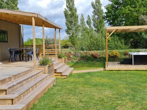 MOBILHOME 4 personnes - TAOS Premium avec SPA 40m² - 2 chambres - 2 salles de bain / Terrasse couverte