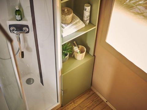 Tente en toile et en bois 4 personnes - Tente Lodge Wood [Nouveauté!] - 23m² - 2 chambres