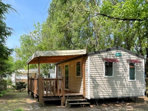 MOBILHOME 4 personnes - Surfeur - 20m² - 2 chambres - terrasse couverte