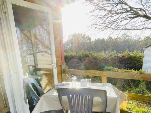 MOBILHOME 2 personnes - Duo Confort -  20m² - 1 chambre - terrasse couverte