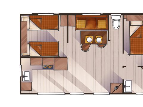 MOBILHOME 4 personnes - Toucan 2 chambres