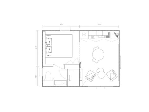 Mobilhome 8 personnes - Key west 3 chambres +1 chambre