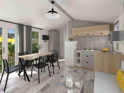 Mobilhome 6 personnes - RES Cottage Prestige 3 chambres