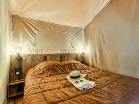 TENTE TOILE ET BOIS 5 personnes - Lodge 2 chambres  (sans sanitaires)