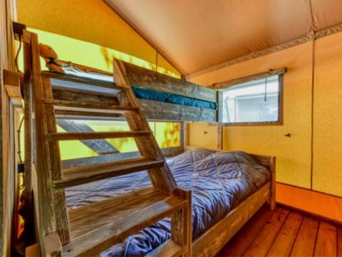 TENTE TOILE ET BOIS 5 personnes - Lodge Luxe 2 chambres