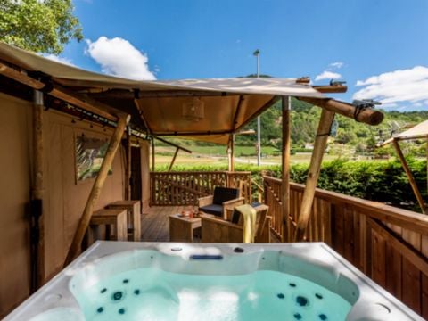 TENTE TOILE ET BOIS 5 personnes - Lodge VIP
