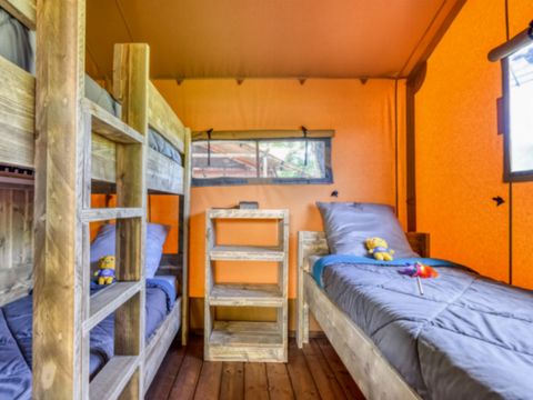 TENTE TOILE ET BOIS 5 personnes - Lodge VIP