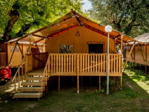 TENTE TOILE ET BOIS 4 personnes - Lodge Luxe 2 chambres