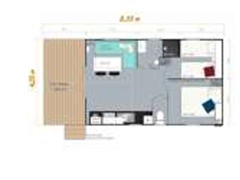 MOBILHOME 6 personnes - MH Loggia Bay 4/6
