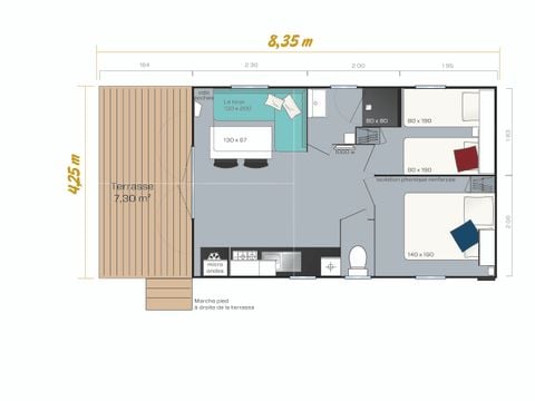 MOBILHOME 6 personnes - LOGGIA BAY