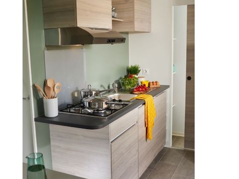 MOBILHOME 10 personnes - TRIBU  (2 locations face à face avec terrasse commune)