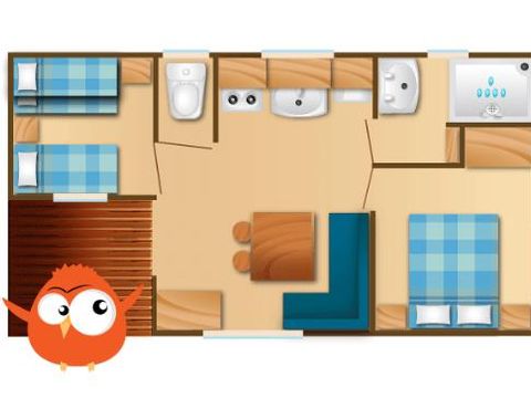 MOBILHOME 5 personnes - MEDITERRANEE