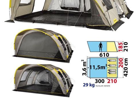 TENTE 4 personnes - READY TO CAMP ( matelas gonflables)