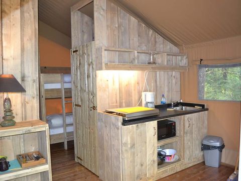 TENTE TOILE ET BOIS 4 personnes - Safari Lodge sans douche