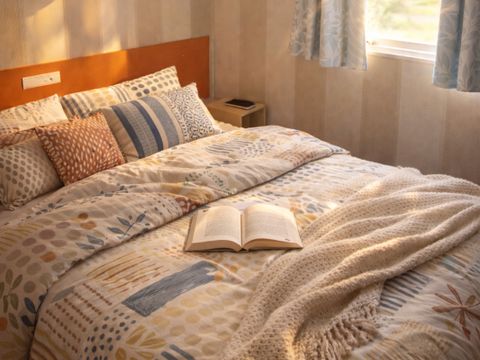 MOBILHOME 4 personnes - P'tit budget- 2 chambres + terrasse- Clim et TV Inclus