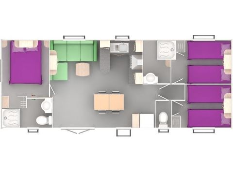 Mobilhome 6 personnes - Evolution 40