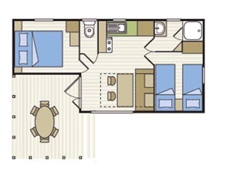 MOBILHOME 6 personnes - PERLE