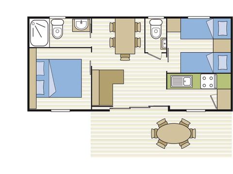 MOBILHOME 7 personnes - HÉLIOS